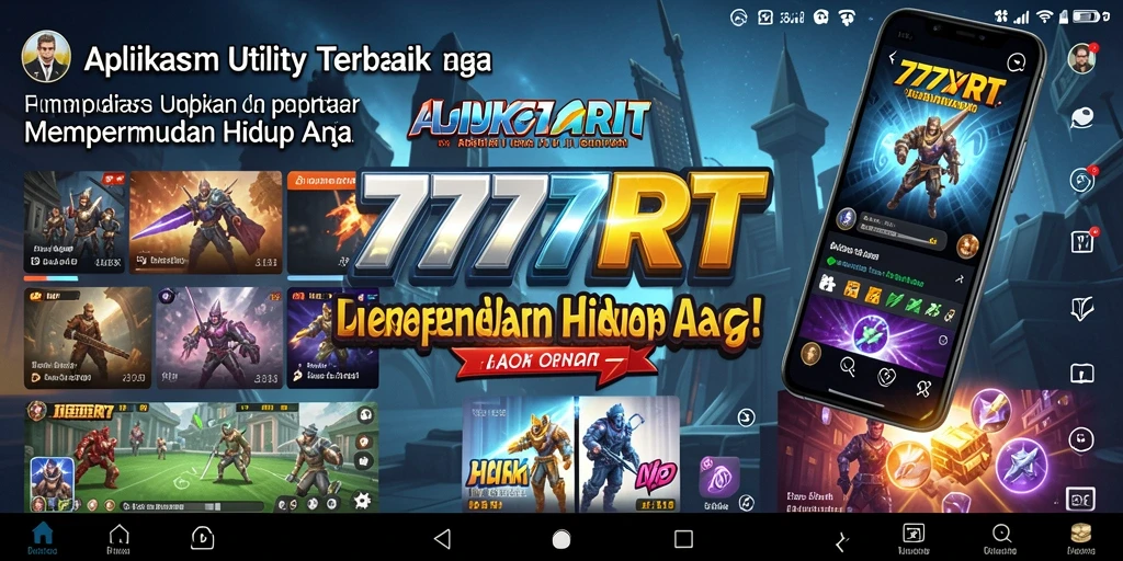 Tampilan antarmuka aplikasi Utility 777RT yang ramah pengguna.