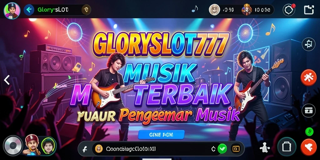 Tampilan gameplay GLORYSLOT777 dengan musik yang mengasyikkan.