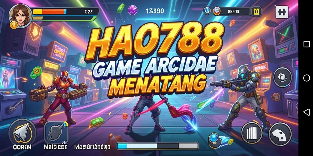 Screenshot HAO788 menunjukkan gameplay seru dalam permainan Arcade.