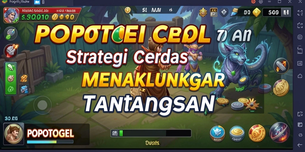 Screenshot gameplay POPOTOGEL menunjukkan strategi dan kerumitan level.